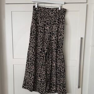 Leopard Wide Leg Pants